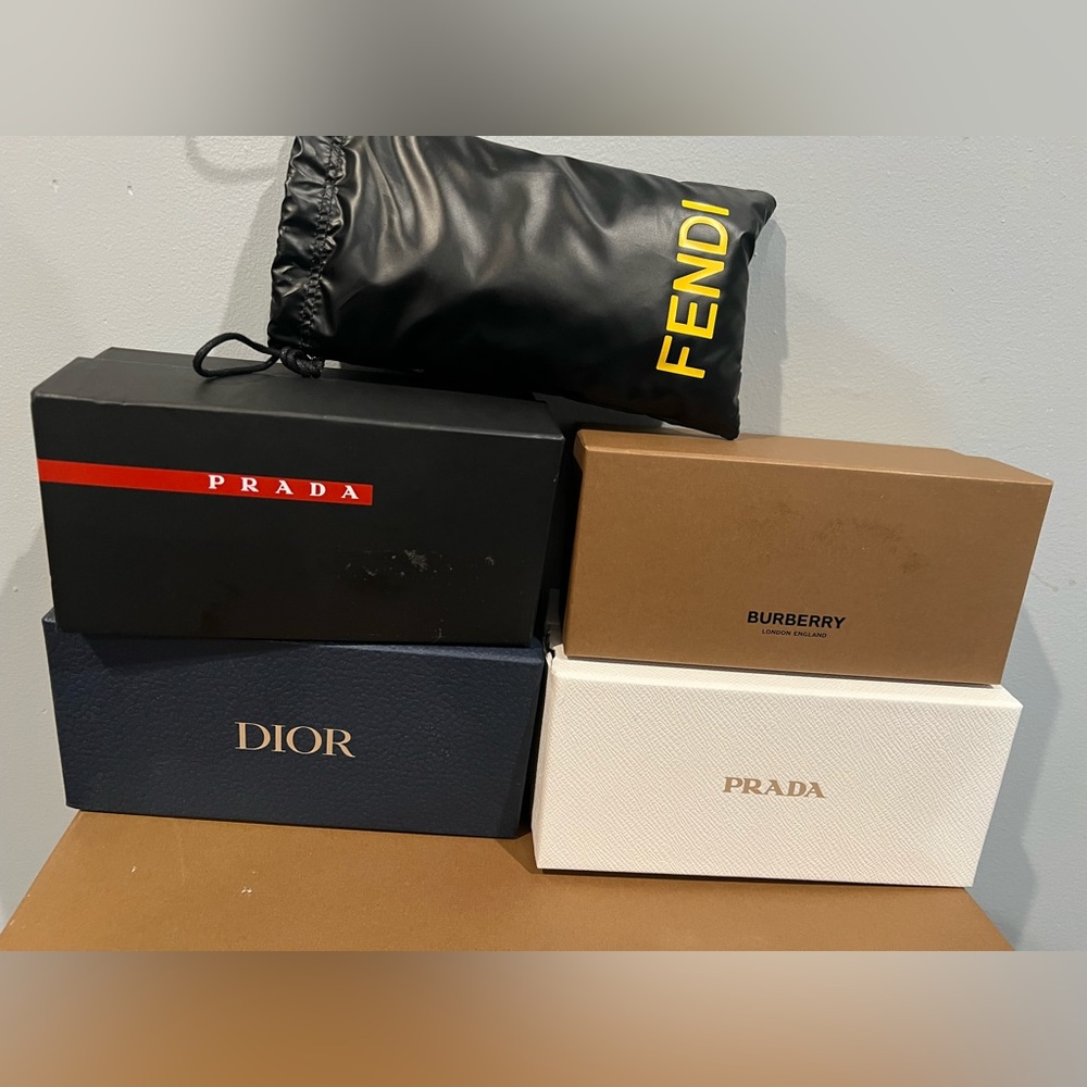 Bundle of 5 authentic luxury unisex sunglasses Dior/Prada/Burberry/DG/Fendi